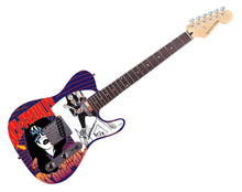 Load image into Gallery viewer, KISS Ace Frehley Signed Custom Graphics Photo Guitar ACOA
