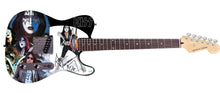Load image into Gallery viewer, KISS Ace Frehley Signed Custom Graphics Photo Guitar ACOA
