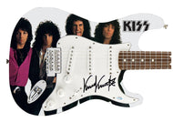KISS Vinnie Vincent Autographed Signed Photo Graphics Guitar