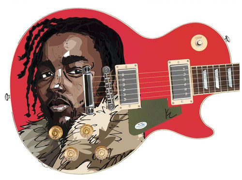 Kendrick Lamar Autographed Signed Custom Photo Graphics Guitar