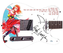 Load image into Gallery viewer, Cyndi Lauper Signed Girls Just Wanna Have Fun Graphics Guitar

