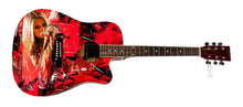 Load image into Gallery viewer, Avril Lavigne Wild Child Signed Custom Graphics Photo Guitar ACOA
