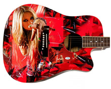 Load image into Gallery viewer, Avril Lavigne Wild Child Autographed Custom Graphics Photo Guitar
