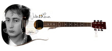 Load image into Gallery viewer, Julian Lennon Beatles John Son Autographed 1/1 Custom Graphics Guitar ACOA
