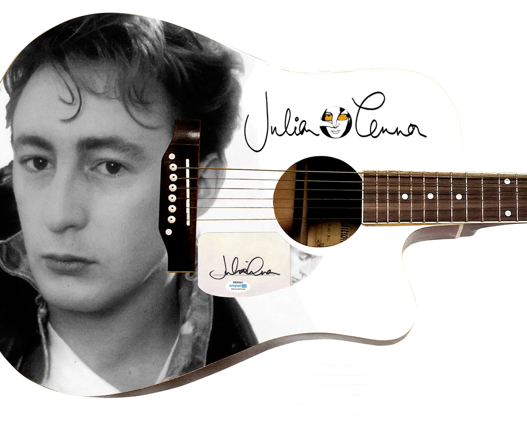 Julian Lennon Beatles John Son Autographed 1/1 Custom Graphics Guitar