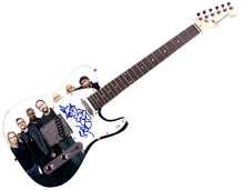 Load image into Gallery viewer, The Dave Matthews Band Stefan Lessard Sketch Signed Custom Graphics Guitar ACOA
