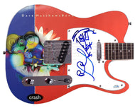 The Dave Matthews Band Stefan Lessard Autographed Graphics Guitar w Sketch