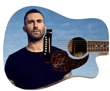 Load image into Gallery viewer, Adam Levine Maroon 5 Autographed Signed 1/1 Custom Graphics Photo Guitar
