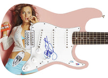 Load image into Gallery viewer, Lindsay Lohan Autographed Signed 1/1 Custom Graphics Photo Guitar
