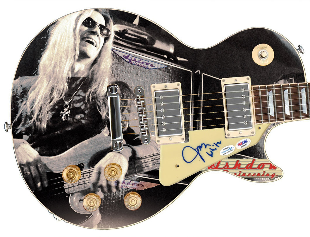 Megadeth James Lomenzo Autographed Signed 1/1 Custom Graphics Photo Guitar