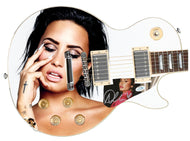 Demi Lovato Autographed Signed Custom Photo Graphics Guitar