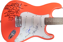 Load image into Gallery viewer, Lynyrd Skynyrd Signed w Hand Drawn Art Sketch Fender Guitar Exact Proof ACOA
