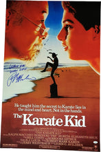 Load image into Gallery viewer, Ralph Macchio Signed The Karate Kid 24x36 Poster Wax On Wax Off Exact Proof
