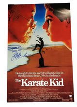 Load image into Gallery viewer, Ralph Macchio Signed The Karate Kid 24x36 Poster Wax On Wax Off Exact Proof
