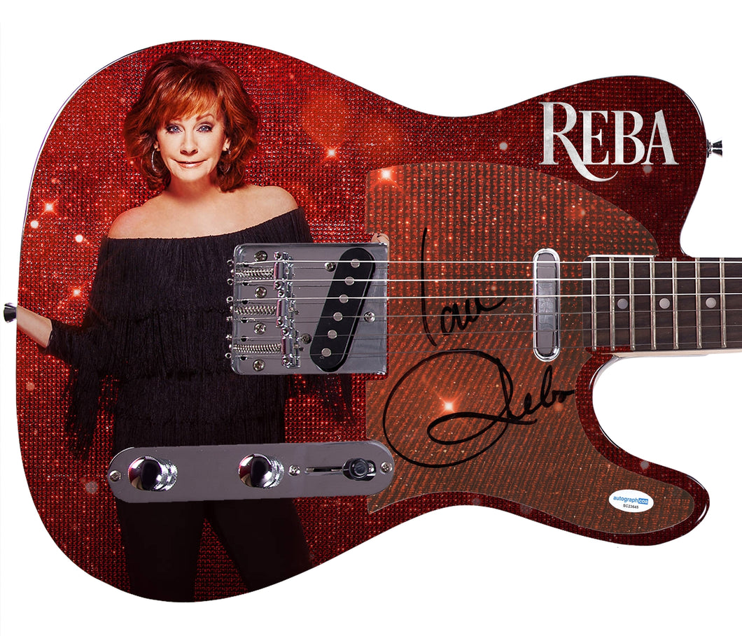 Reba McEntire Autographed Legacy Reverie Custom Graphics Guitar
