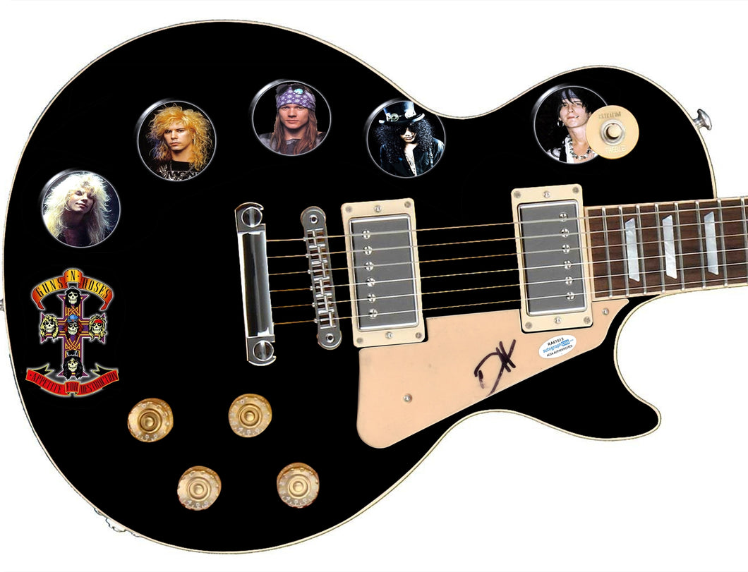 Guns N Roses Duff McKagan Autographed Signed 1/1 Custom Graphics Photo Guitar