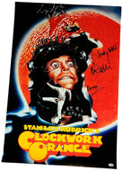Malcolm McDowell Autographed 22x32 Clockwork Orange Poster Viddy Well Alex