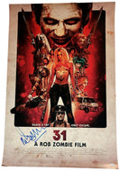 Malcolm McDowell Autographed 22x32 31 Rob Zombie Movie Poster