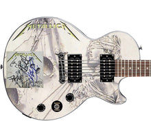 Load image into Gallery viewer, Metallica Signed Gibson Epiphone And Justice For All Cd Album Graphics Guitar
