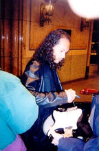 Load image into Gallery viewer, Metallica Autographed Custom Graphics Black Album Epiphone Guitar

