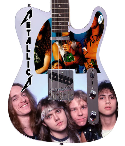 Metallica Autographed Custom Graphics Legends Unleashed Guitar
