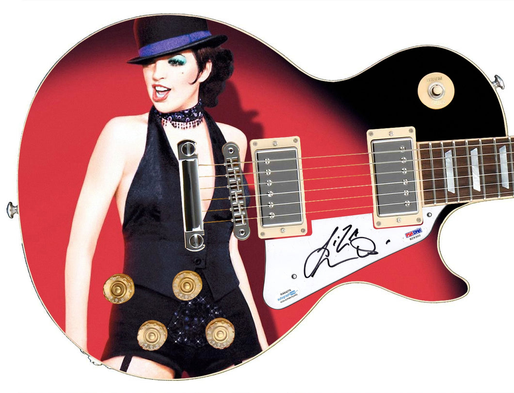 Liza Minnelli Autographed Signed 1/1 Custom Graphics Photo Guitar