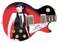 Liza Minnelli Autographed Signed 1/1 Custom Graphics Photo Guitar