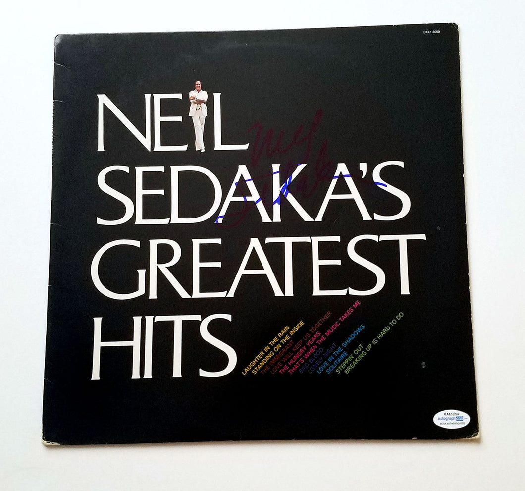 Neil Sedaka Autographed Signed Album LP