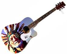 Load image into Gallery viewer, Willie Nelson Signed Custom Graphics 1/1 Acoustic Guitar ACOA
