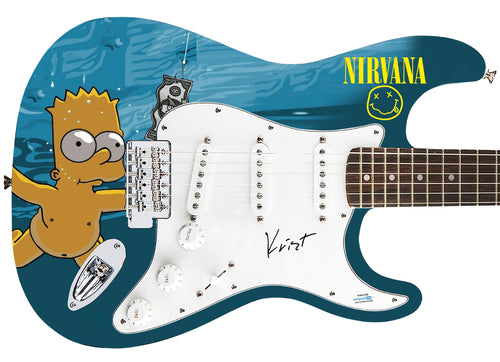 Nirvana Krist Novoselic Autographed Signed 1/1 Custom Graphics Guitar