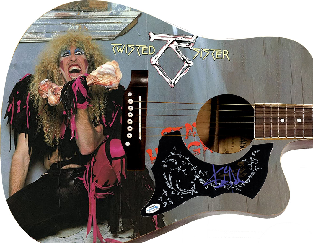 Eddie Ojeda Twisted Sister Autographed 1/1 Custom Graphics Guitar