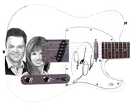 Donnie Osmond Autographed Custom 1/1 Graphics Photo Guitar