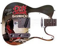 Ozzy Osbourne Signed Blizzard Of Ozz Album Lp Graphics Photo Guitar BAS Witness