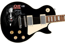 Load image into Gallery viewer, Ozzy Osbourne Autographed Les Paul Epiphone Graphics Photo Guitar BAS Witness
