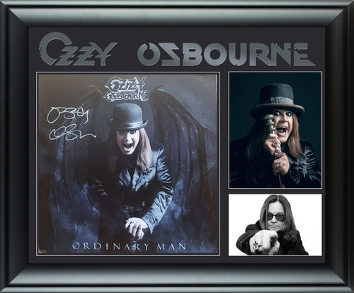 Ozzy Osbourne Autographed Signed Framed Album Lp Flat Display