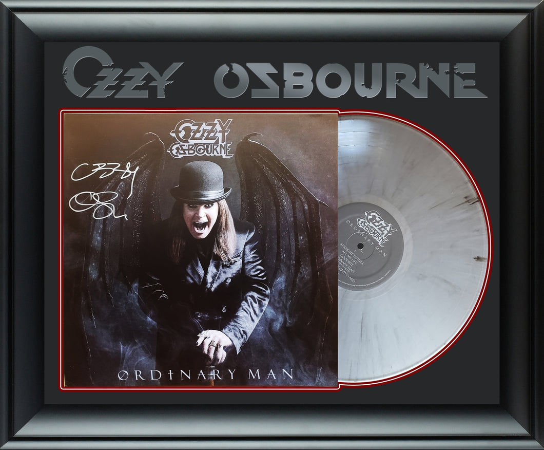 Ozzy Osbourne Autographed Signed Framed Album Lp Flat Display