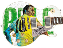 Load image into Gallery viewer, Pele Autographed 1/1 Custom Graphics Guitar
