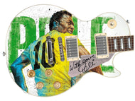Pele Autographed 1/1 Custom Graphics Guitar