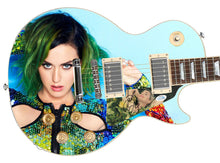 Load image into Gallery viewer, Katy Perry Autographed Custom Graphics 1/1 Photo Guitar
