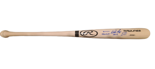 Wade Boggs Autographed Rawlings Baseball Bat 5 Inscriptions JSA Witness
