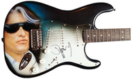 Aerosmith Joe Perry Signed Fender Hand Airbrushed Painting Guitar UACC AFTAL