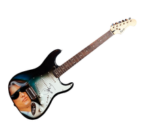 Load image into Gallery viewer, Aerosmith Joe Perry Autographed Fender Hand Airbrushed Painting Guitar UACC AFTAL
