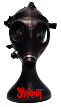 Load image into Gallery viewer, Slipknot Sid Wilson &amp; Clown Autographed Gas Mask and Stand Display
