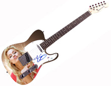 Load image into Gallery viewer, Kellie Pickler Autographed Kisses of Elegance Custom Graphics Guitar ACOA
