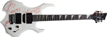 Load image into Gallery viewer, Puddle Of Mudd Autographed Signed Burning Fire Style Glary Electric Guitar
