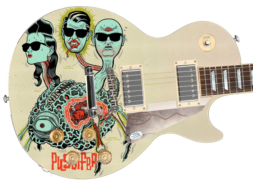 Puscifer Carina Round Autographed Epiphone 1/1 Custom Graphics Guitar