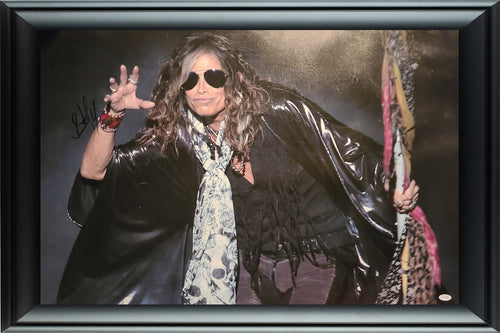 Aerosmith Steven Tyler Autographed Framed 24x36 Canvas Photo Print