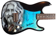 Arlo Guthrie Autographed Signed Hand Airbrushed Painting Guitar UACC AFTAL