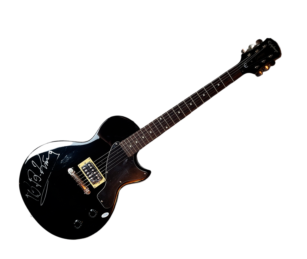 B.B. King Autographed Signed Gibson Epiphone Guitar UACC AFTAL RACC TS