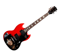 Load image into Gallery viewer, Guns N Roses Slash Autographed Hand Airbrushed Painting Guitar UACC AFTAL ACOA

